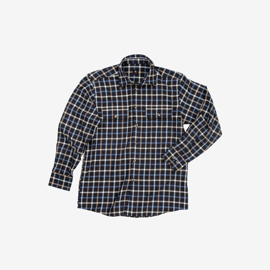 ALOIS Arbeitshemd marine-royalblau 45/46 FHB Produktbild img1 L