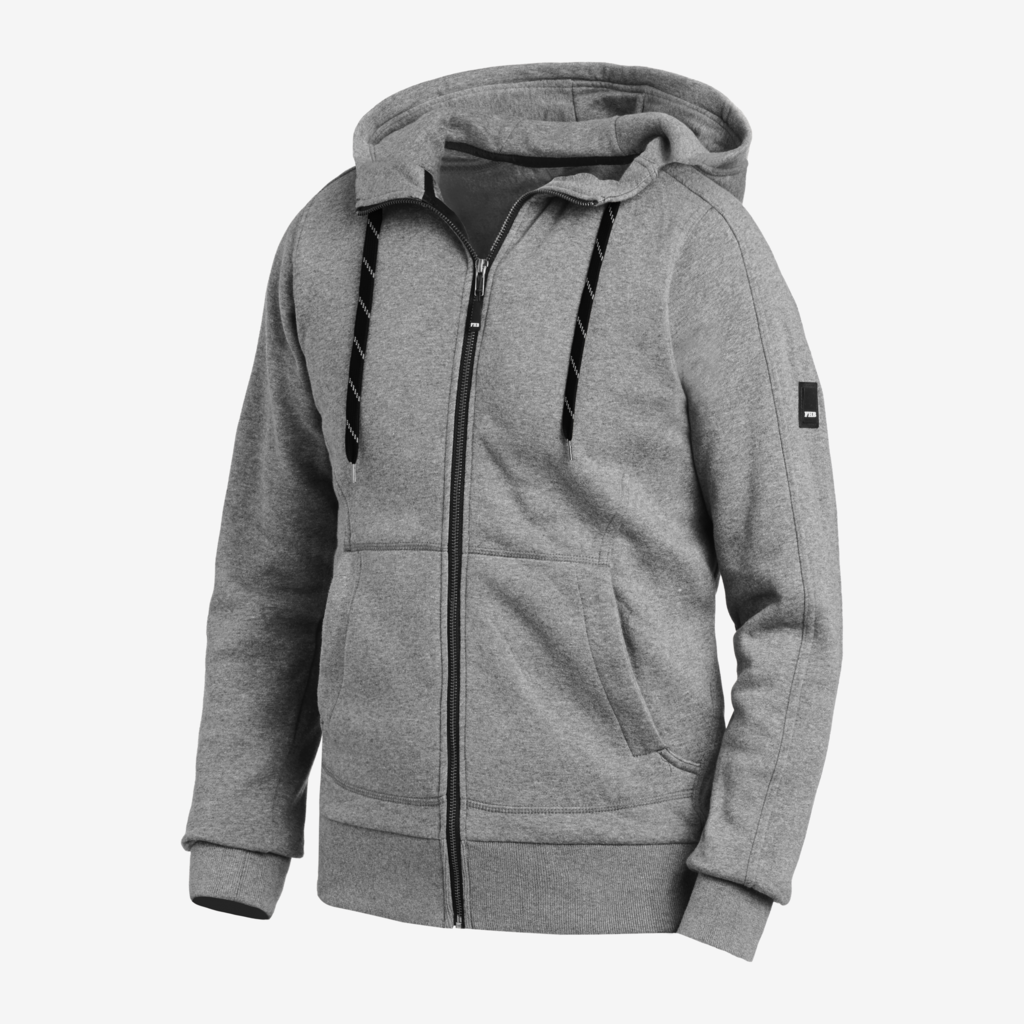 BENNO Sweater-Jacke mit Kapuze grau XL FHB Produktbild img1 L