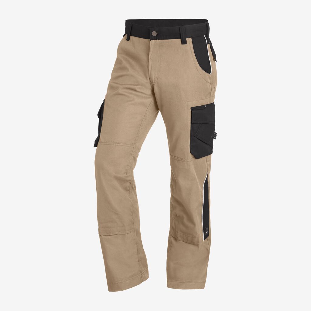 BRUNO Arbeitshose beige-schwarz 25 FHB Produktbild img1 L