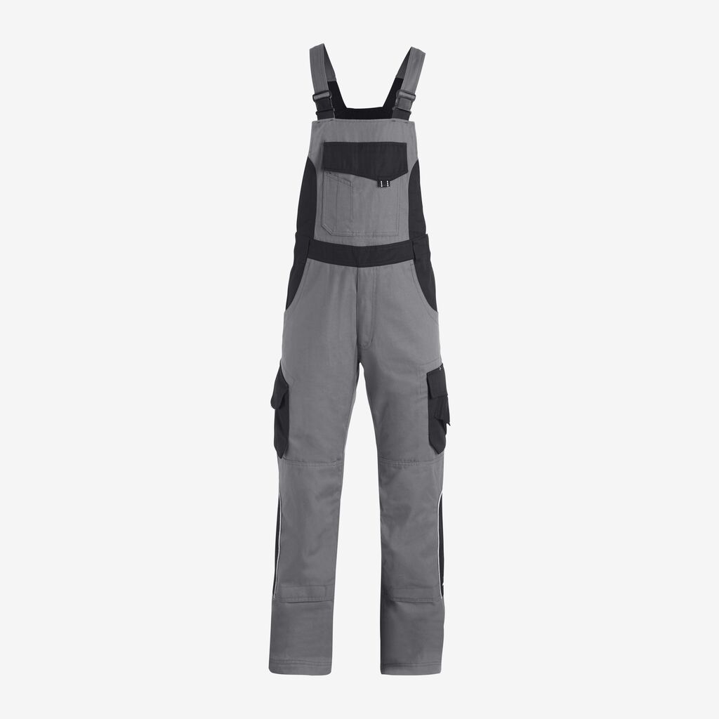 ECKHARD Latzhose grau-schwarz 26 FHB Produktbild img1 L