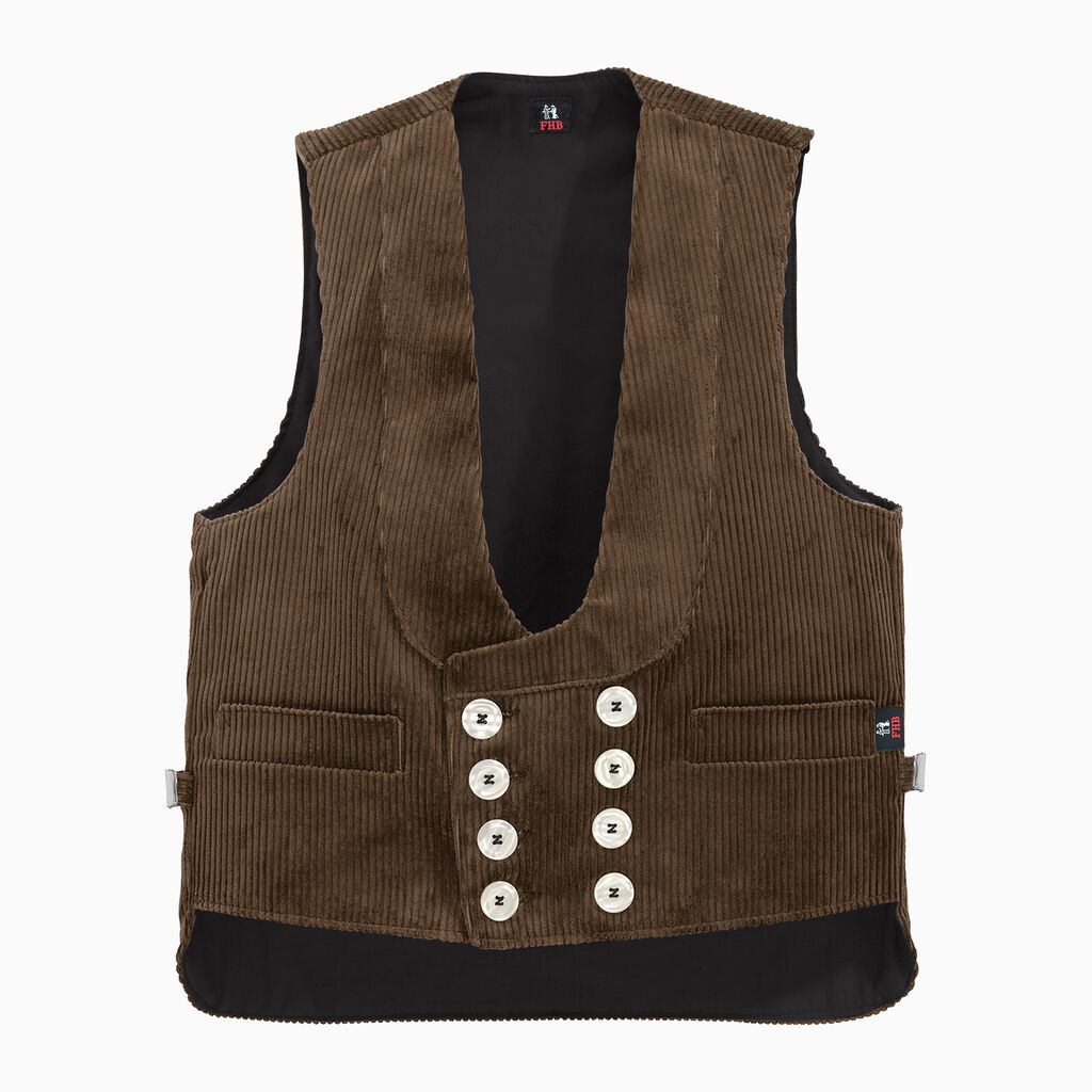 EMIL Zunftweste Trenkercord oliv-braun 62 FHB Produktbild img1 L
