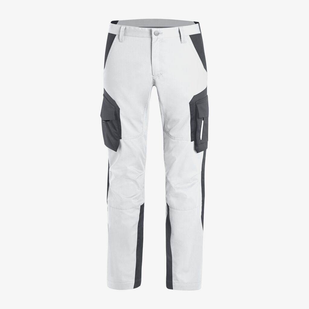 FABIAN Arbeitshose weiß-anthrazit 26 FHB Produktbild img1 L