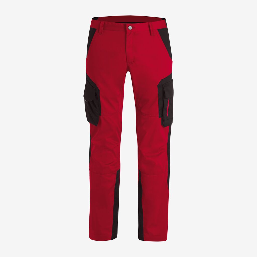 FABIAN Arbeitshose rot-schwarz 98 FHB Produktbild img1 L