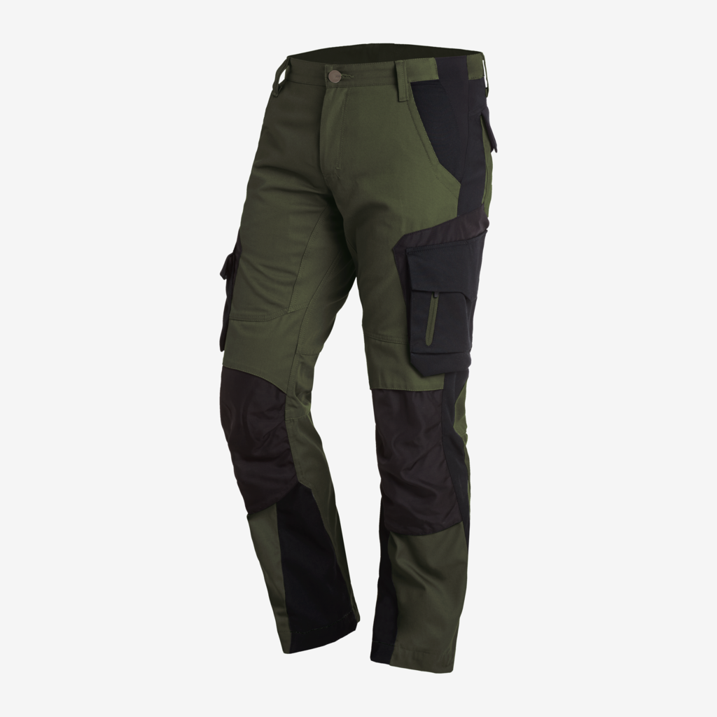 FLORIAN Arbeitshose oliv-schwarz 60 FHB Produktbild img1 L