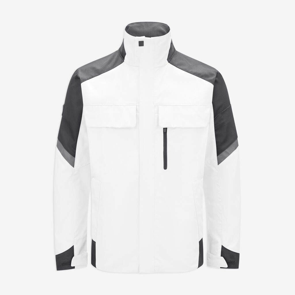 FRANK Arbeitsjacke Herren weiß-anthrazit 4XL FHB Produktbild img1 L