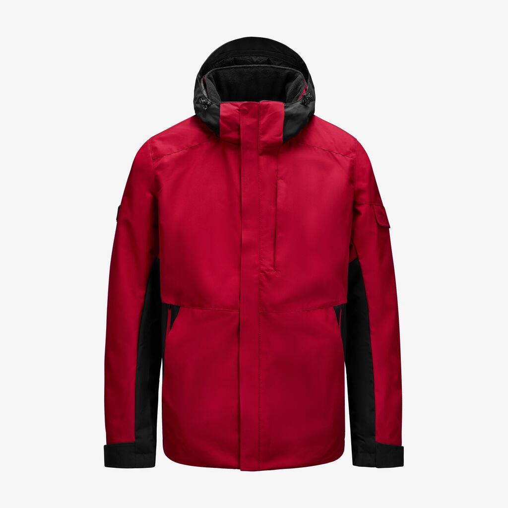 GEORG Arbeitsjacke Primaloft rot-schwarz XL FHB Produktbild img1 L