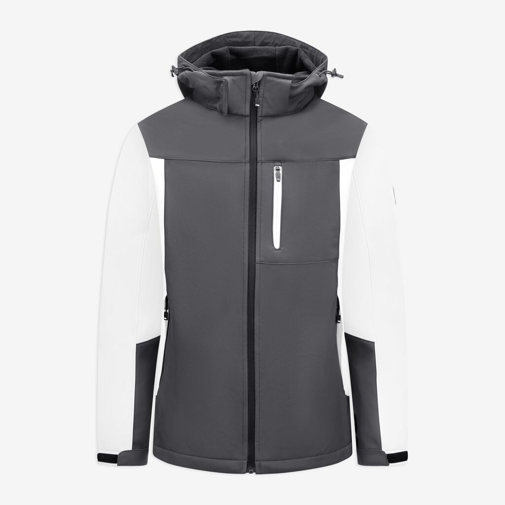 JANNIK Softshell-Jacke weiß-anthrazit XL FHB Produktbild img1 L