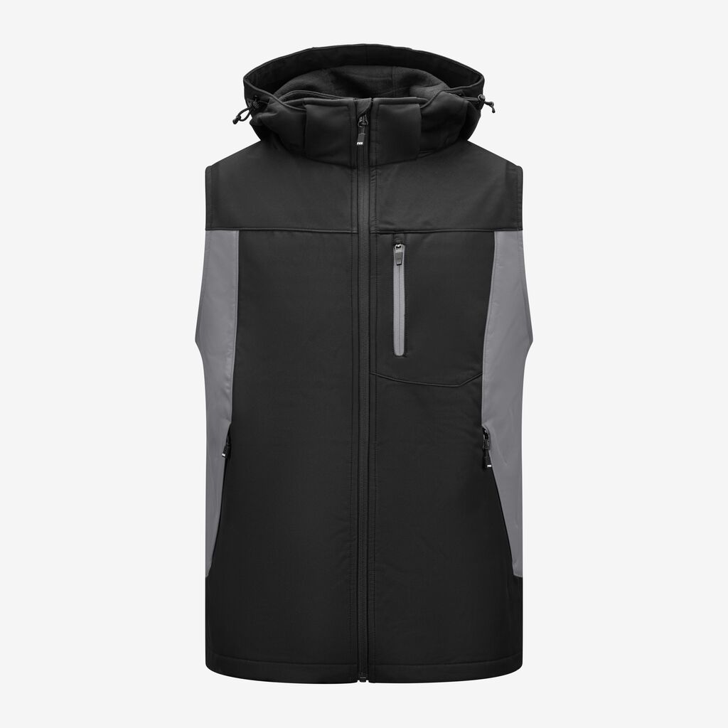 JUSTUS Softshell Weste grau-schwarz L FHB Produktbild img1 L