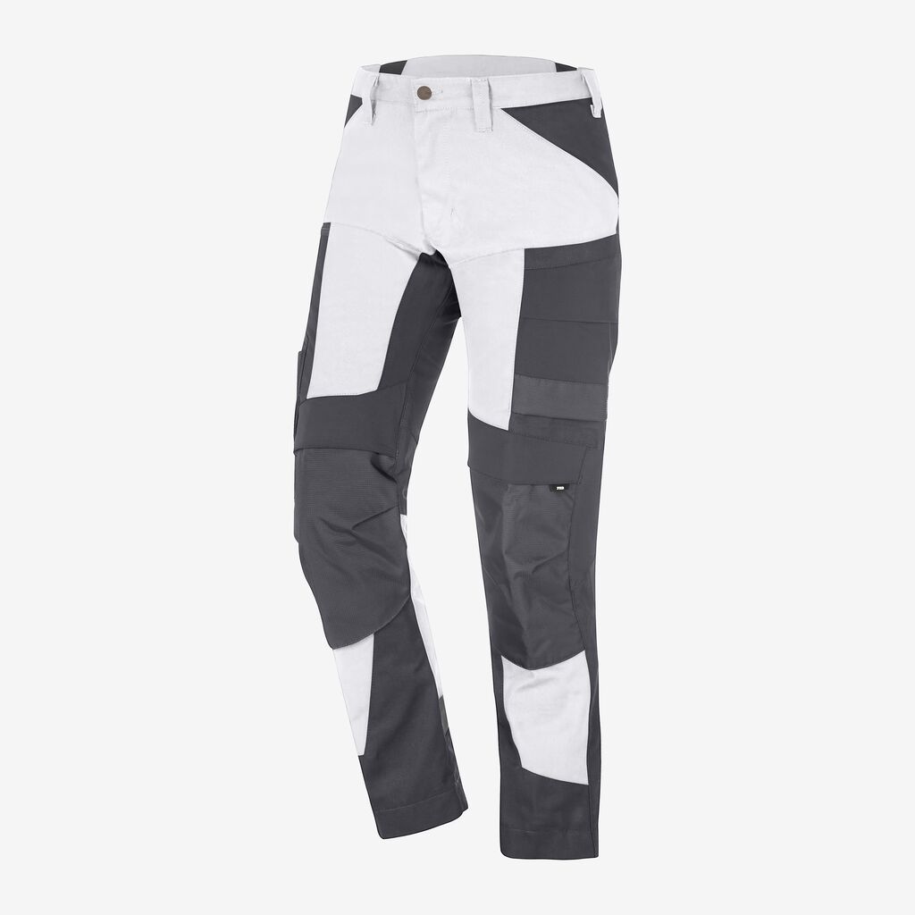 LEO Arbeitshose elastisch weiß-anthrazit 64 FHB Produktbild img1 L