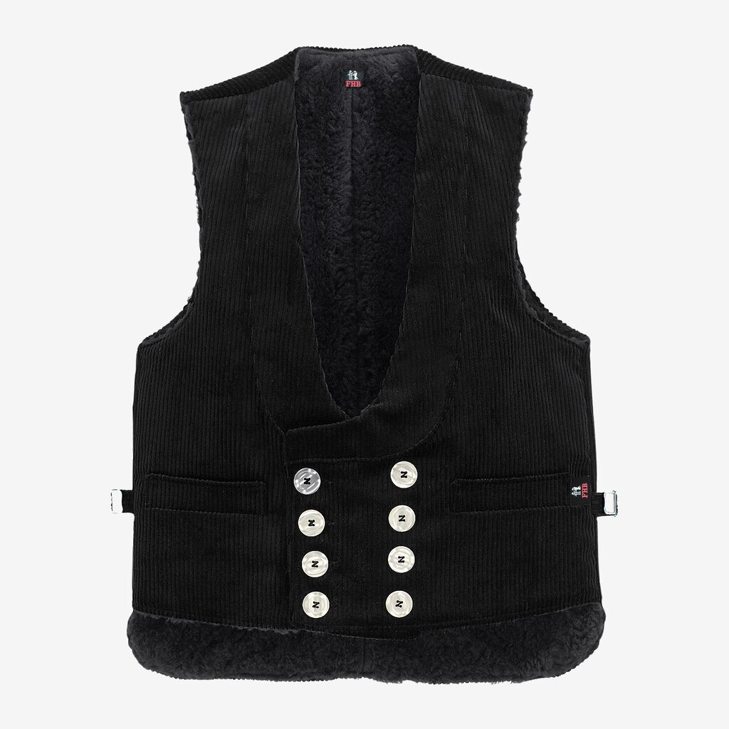 THOMAS Zunftweste Trenkercord schwarz 48 FHB Produktbild img1 L