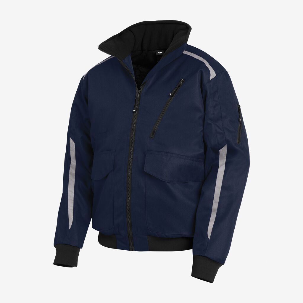 VOLKER Arbeitsjacke mit Reflektoren marine XS FHB Produktbild img1 L