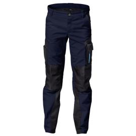 FHB HUGO Arbeitshose Kinder, marine-schwarz, Produktbild