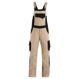 FHB ECKHARD Latzhose, beige-schwarz, Produktbild