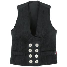 FHB HILDE Damen Zunft Weste Genuacord, schwarz, Produktbild