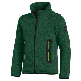 FHB MATS Strick-Fleece-Jacke Kinder, grün, Produktbild