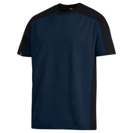FHB MARC T-Shirt zweifarbig, marine-schwarz, Produktbild