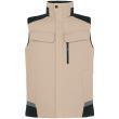 FHB HAUKE Arbeitsweste, beige-schwarz, Produktbild img1 S