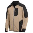 FHB RALF Jersey-Fleece-Jacke, beige-schwarz, Produktbild img1 S