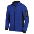 FHB CHRISTOPH Strick-Fleece-Jacke, royalblau-schwarz, Produktbild img1 S
