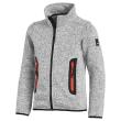 FHB MATS Strick-Fleece-Jacke Kinder, grau, Produktbild img1 S