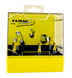 4-teiliges Bündig-3101 u. Kantenfräser-3118 Set HM-bestückt in Kunststoff-Box *3 Produktbild