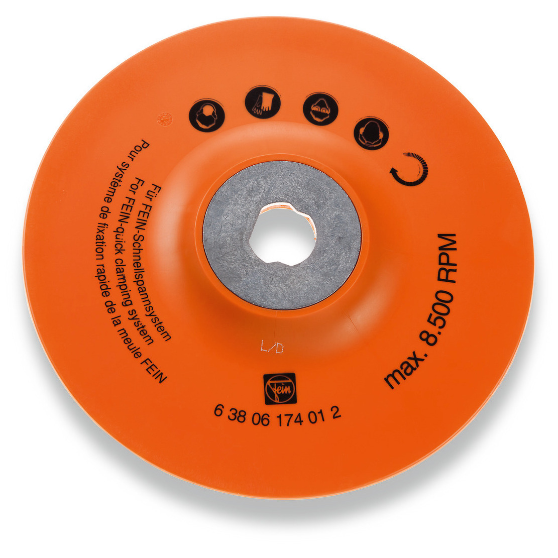 Elastischer Schleifteller, Ø 180 mm Produktbild img1 L