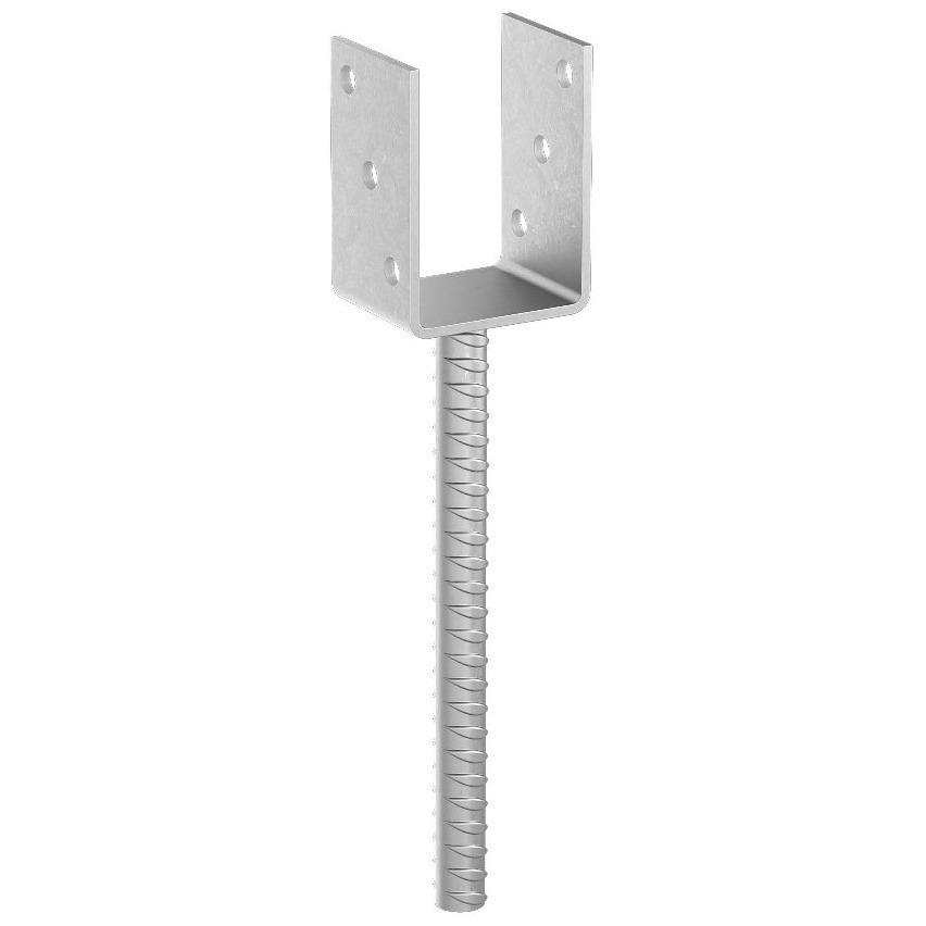 GH-Stützenfuß U60 in Beton LW 140 mm Riffel 20x250 Produktbild img1 L