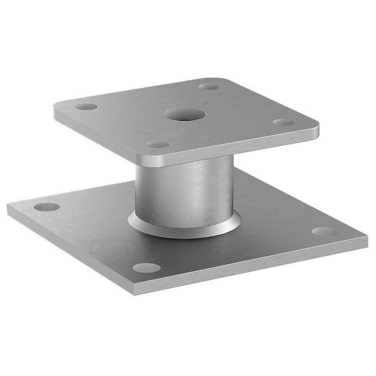 GH-Stützenfuß Typ P Auflage: 100x100x6,0 Rohr 48,3x60 mm Produktbild img1 L