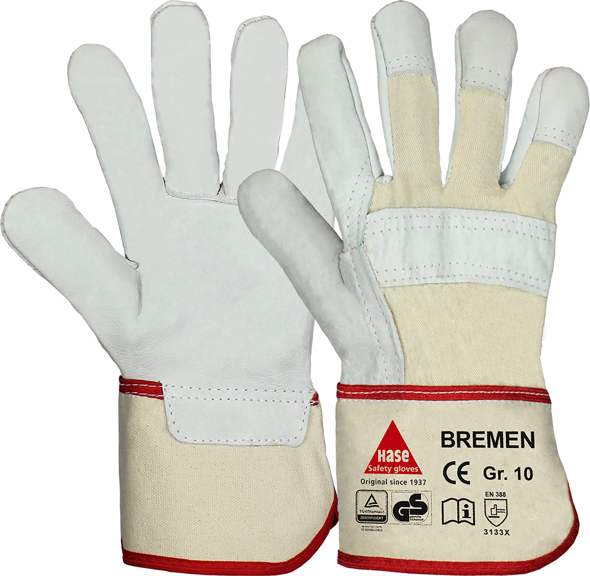 BREMEN, Arbeitshandschuh aus Rindnarbenleder Produktbild img1 L