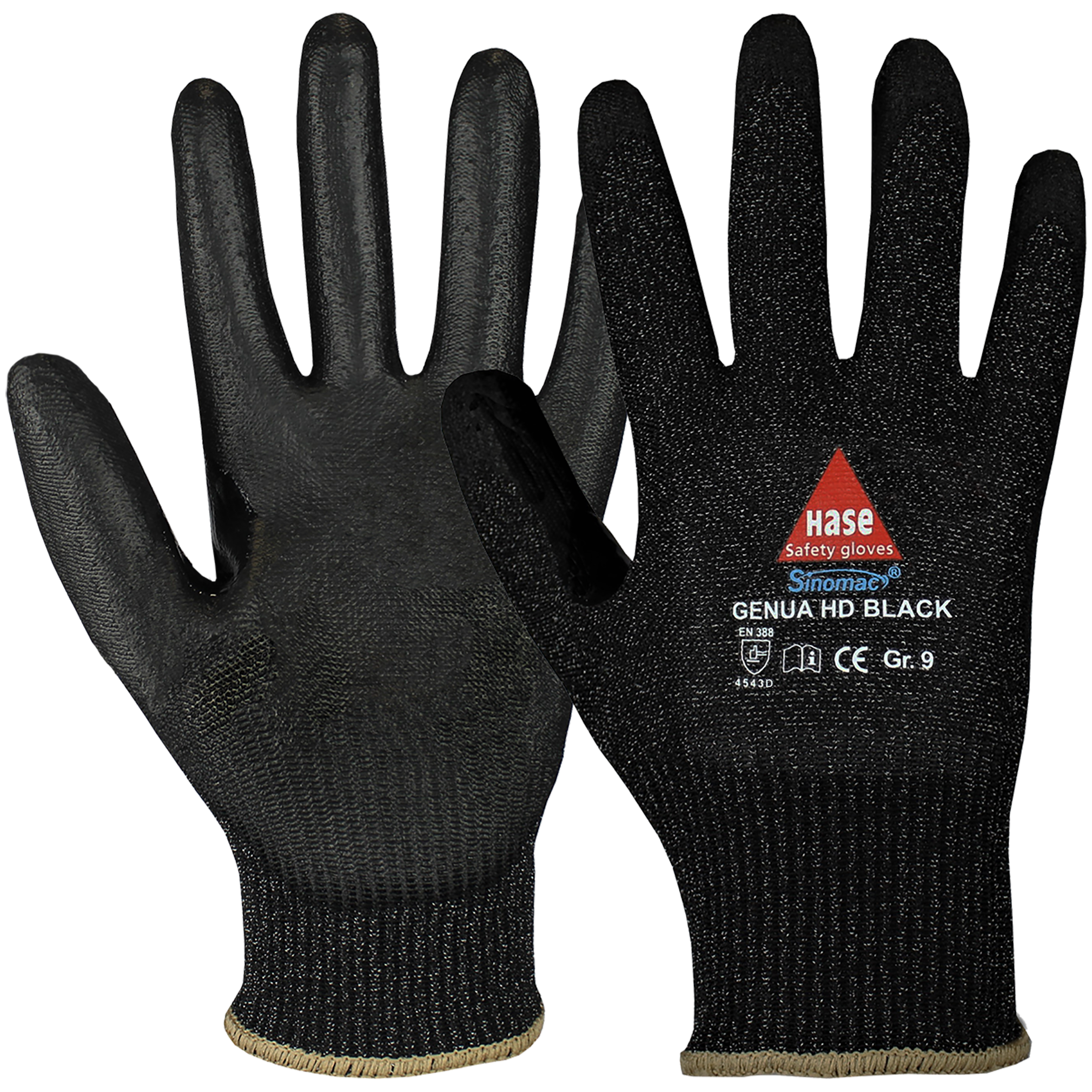 GENUA HD BLACK, Montagehandschuh schnittfest, Sinomac®/PU Produktbild img1 L