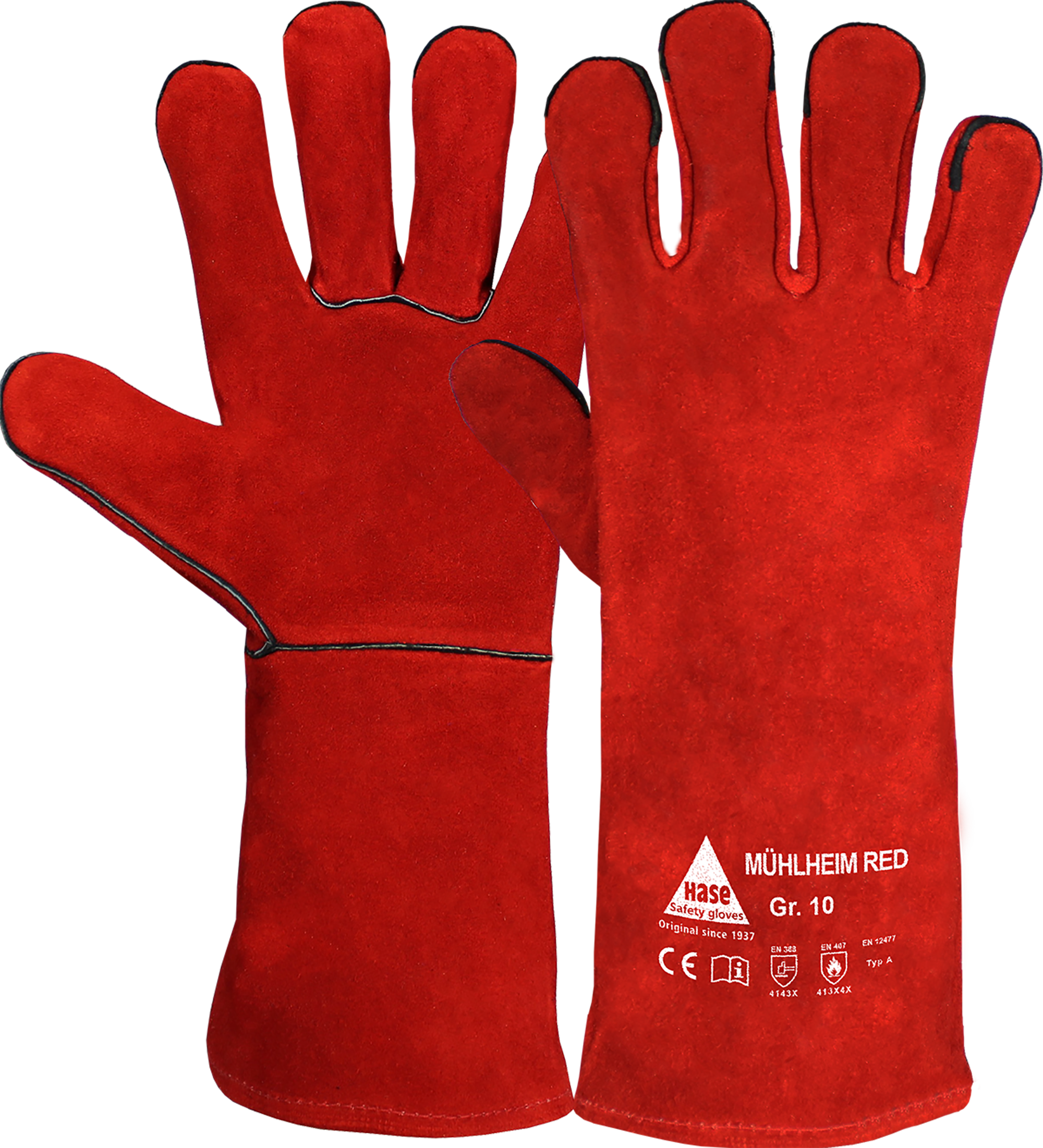 MÜHLHEIM RED, Schweißerhandschuh aus Rindspaltleder Produktbild img1 L