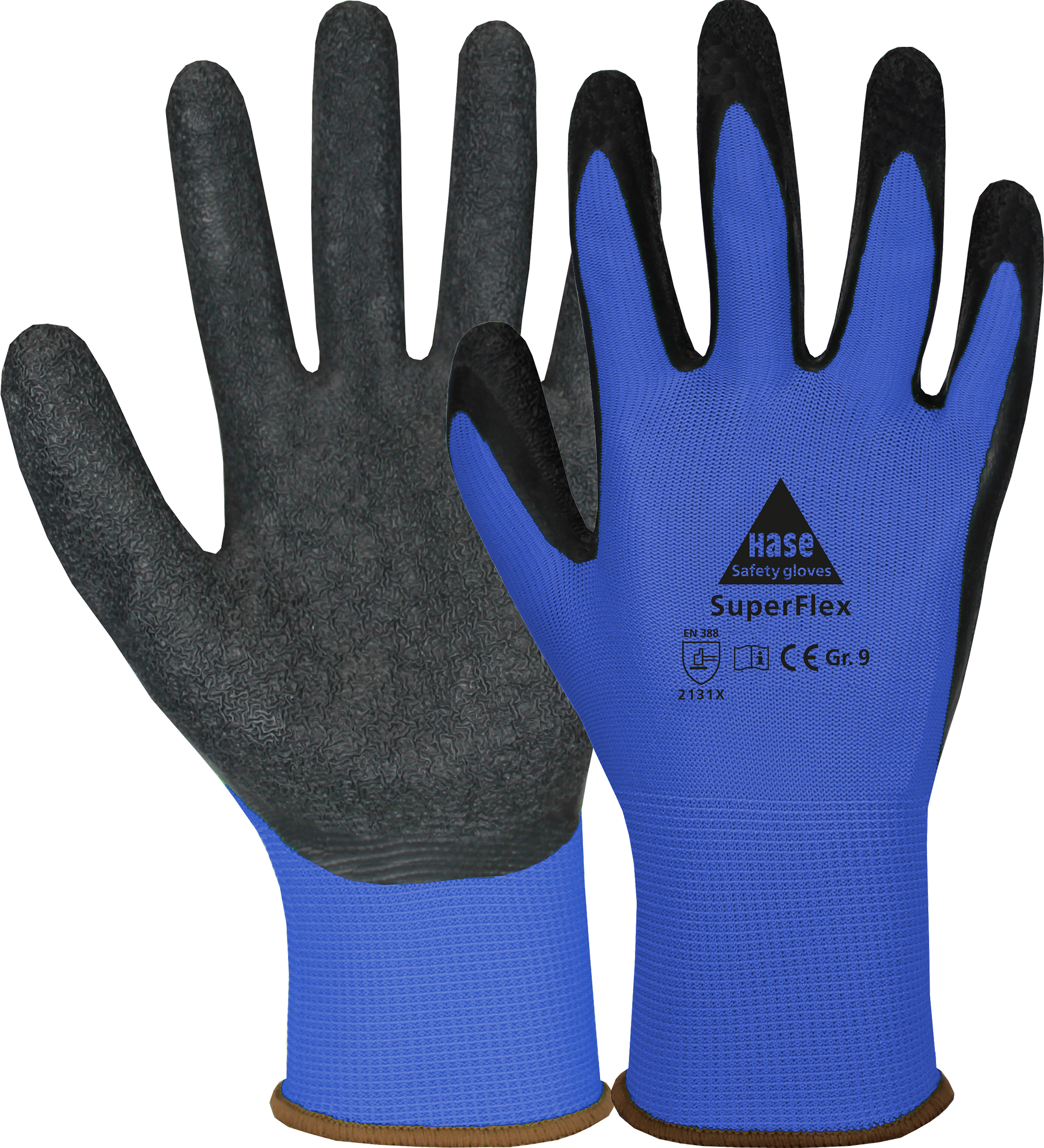SUPERFLEX BLUE, Montagehandschuh aus Polyester/Latex Produktbild img1 L