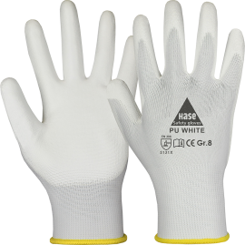 PU WHITE, Montagehandschuh aus Polyester/PU Produktbild