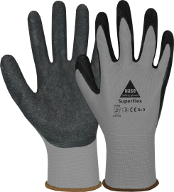 SUPERFLEX GREY, Montagehandschuh aus Polyester/Latex Produktbild