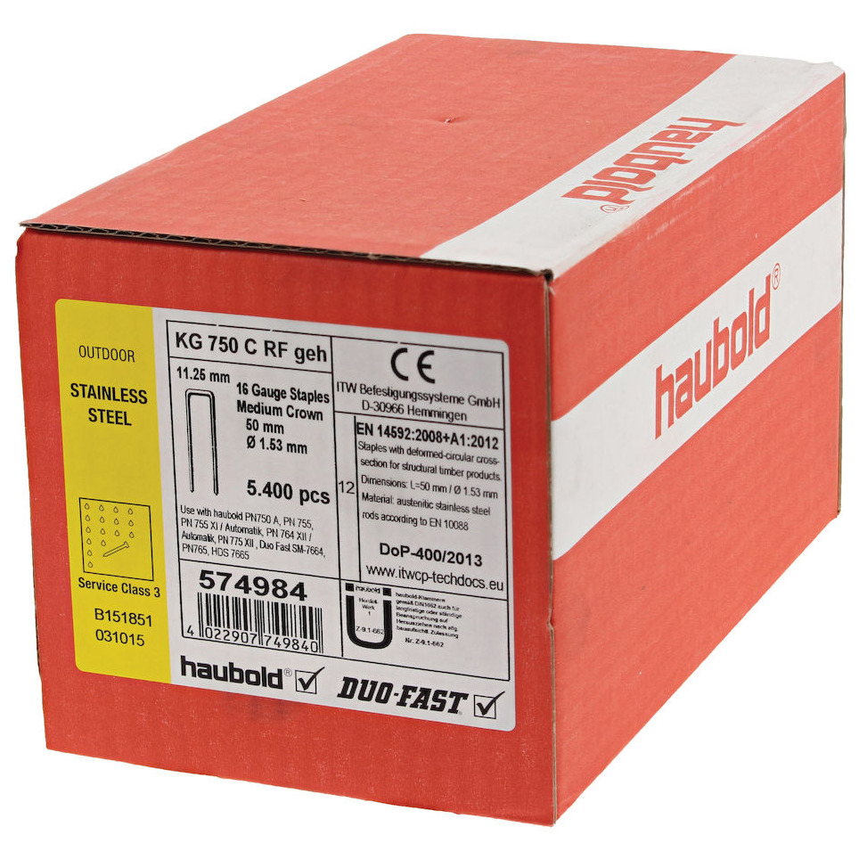 Klammer KG 700 Haubold 11,25mm, A2 Produktbild img3 L