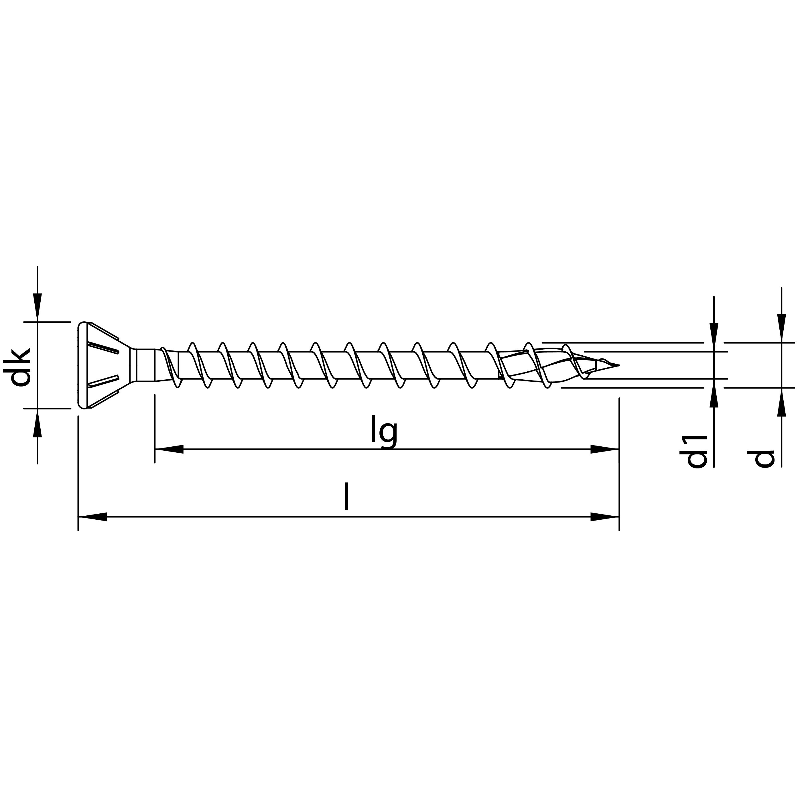 HECO-TOPIX-plus TCS 5,0 x 40, Senkkopf 60°, HD-30, VVG, A3K, 500 St. Produktbild img2 L