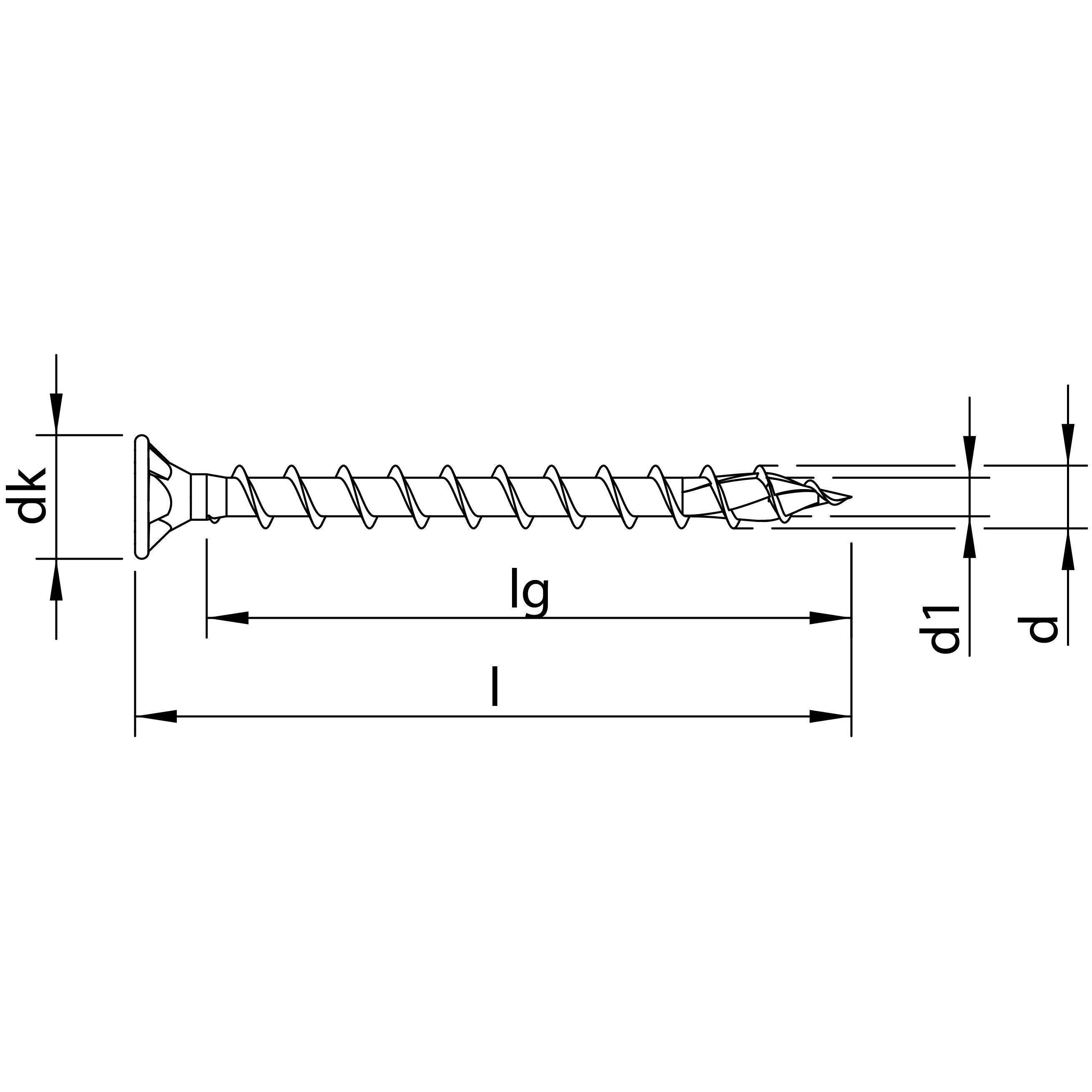 HECO-TOPIX-plus 3,5 x 20, Senkkopf, T-Drive, VG, A3K, 1000 St. Produktbild img2 L