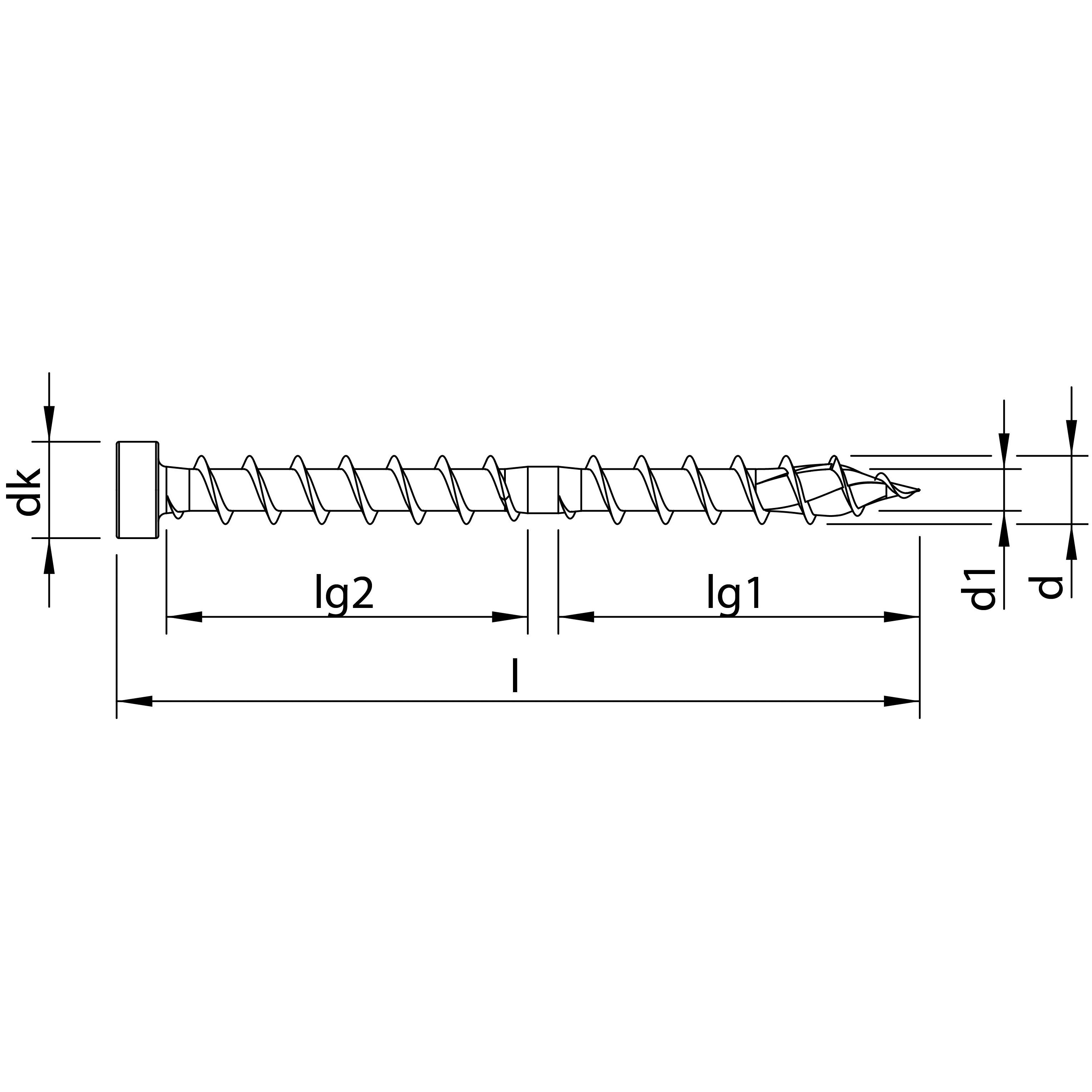 HECO-TOPIX-plus CombiConnect 6,5 x 190, Zylinderkopf, T-Drive, UKG, A3K, 100 St. Produktbild img2 L