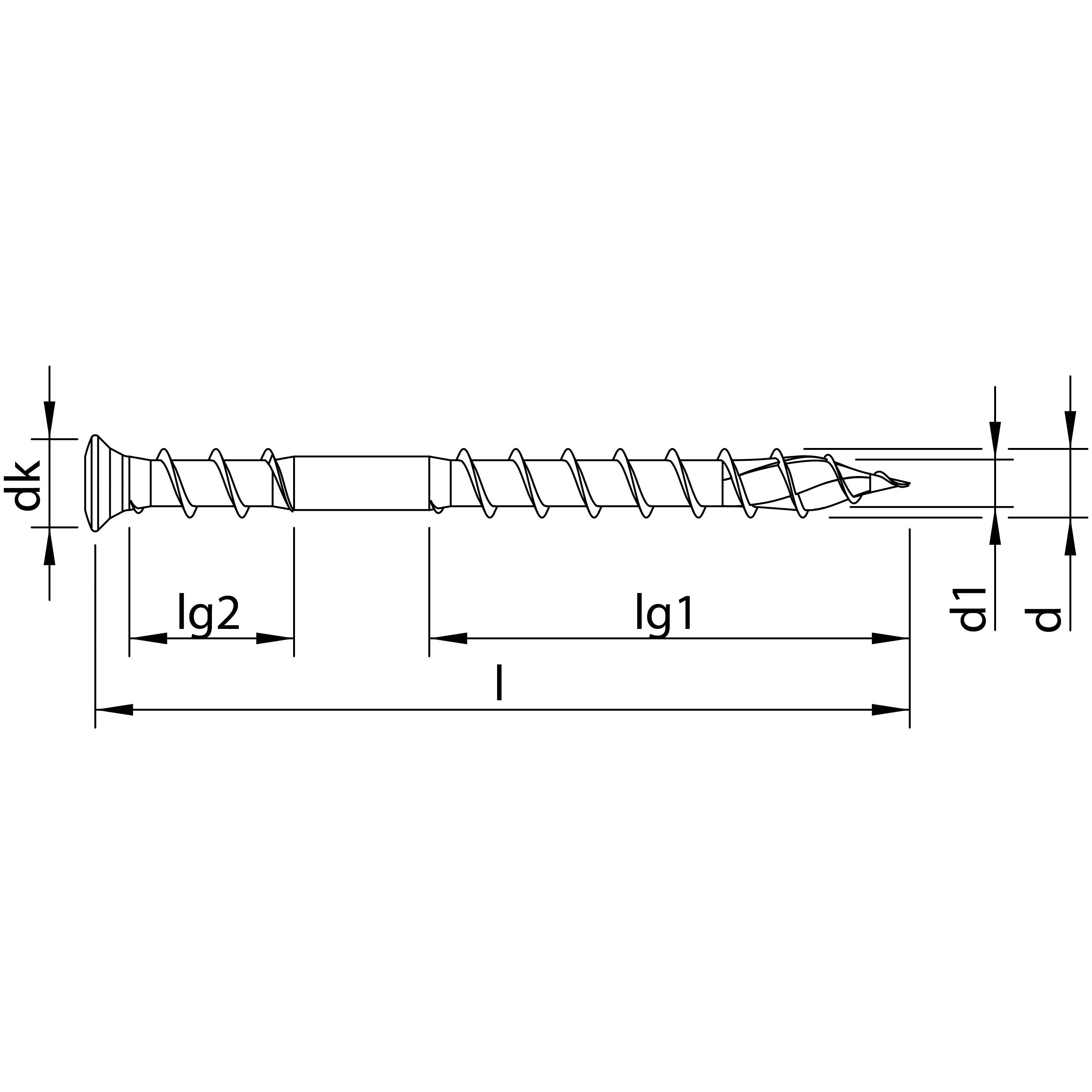HECO-TOPIX-plus A2 5,0 x 70, Terrassenschr., Linsenkopf, HECO-Drive, UKG, 200 St Produktbild img2 L