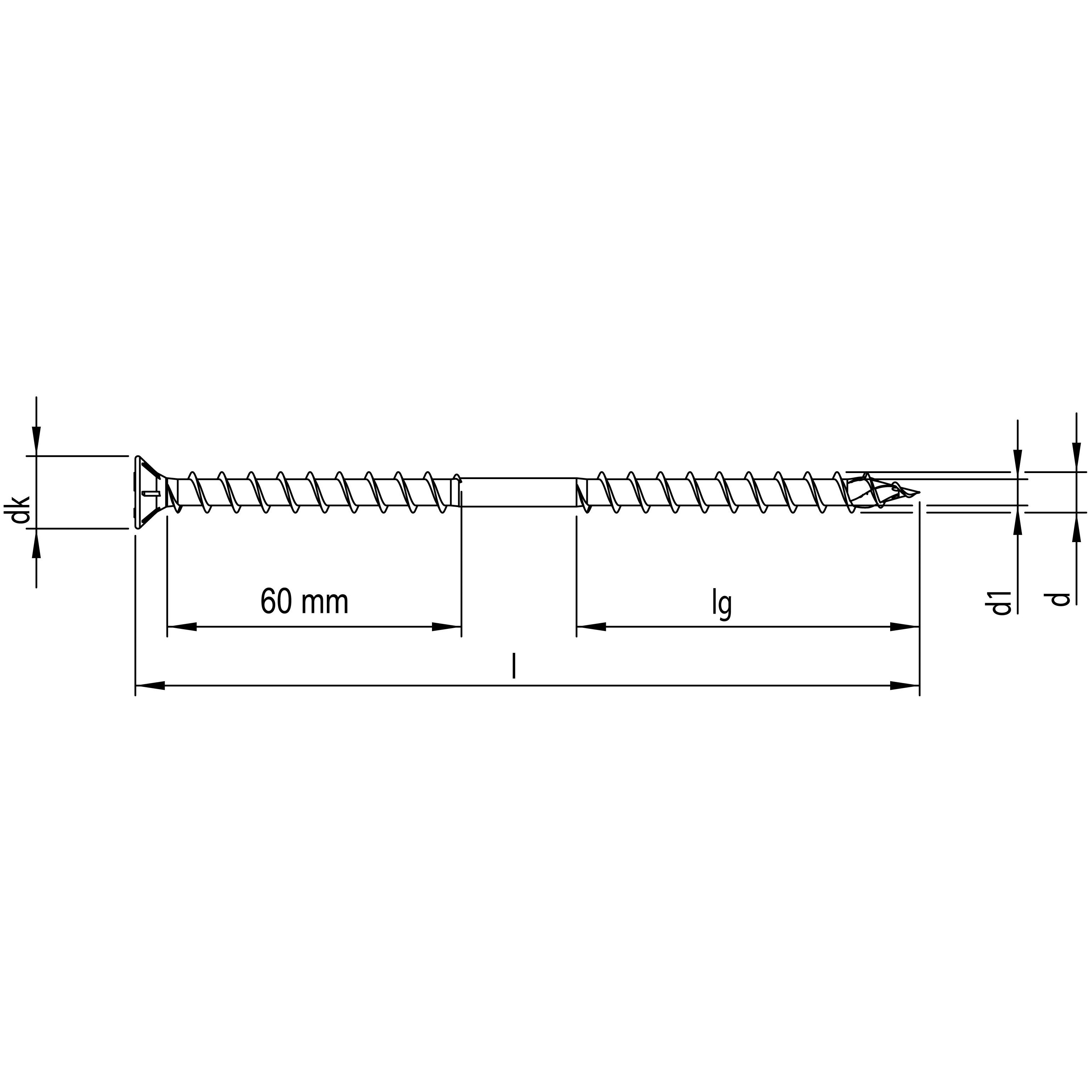HECO-TOPIX-Therm 8,0 x 360, Senkkopf, T-Drive, UKG, A2K, 50 St. Produktbild img2 L