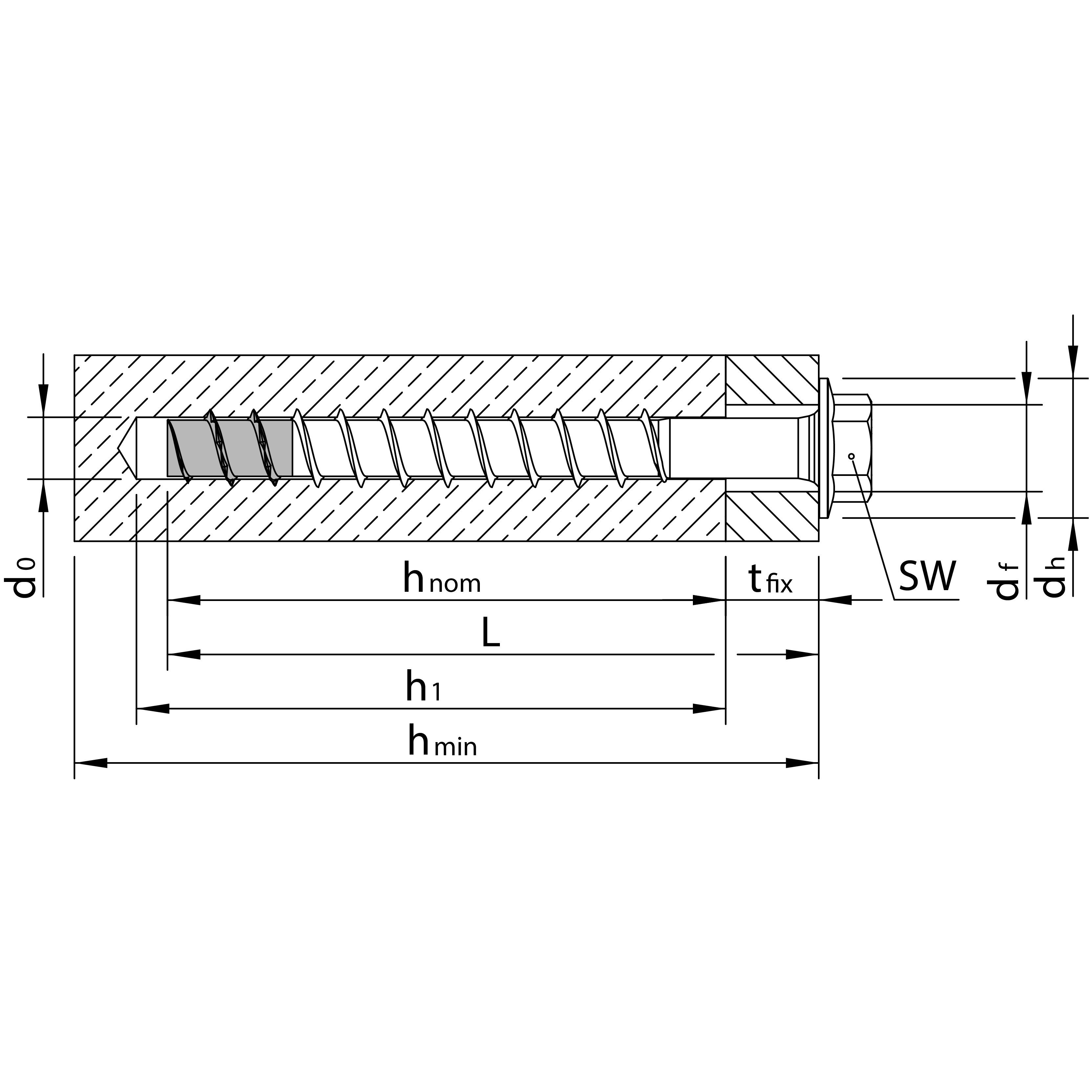MULTI-MONTI-plus SS A4 7,5 x 85, Sechskantkopf mit Scheibe, 50 St. Produktbild img2 L