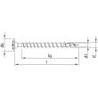 HECO-TOPIX-plus 4,5 x 25, Rückwandschraube, T-Drive, VVG, A3K, 1000 St. Produktbild img2 S
