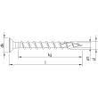 HECO-TOPIX-plus A2 4,5 x 40, Beschlagschraube, Senkkopf, HECO-Drive, VVG, 500 St Produktbild img2 S