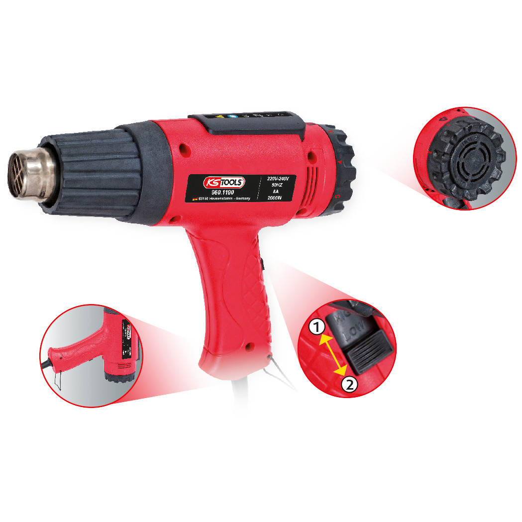 Heißluft-Gerät Satz inkl. 4 Aufsätze Produktbild img4 L