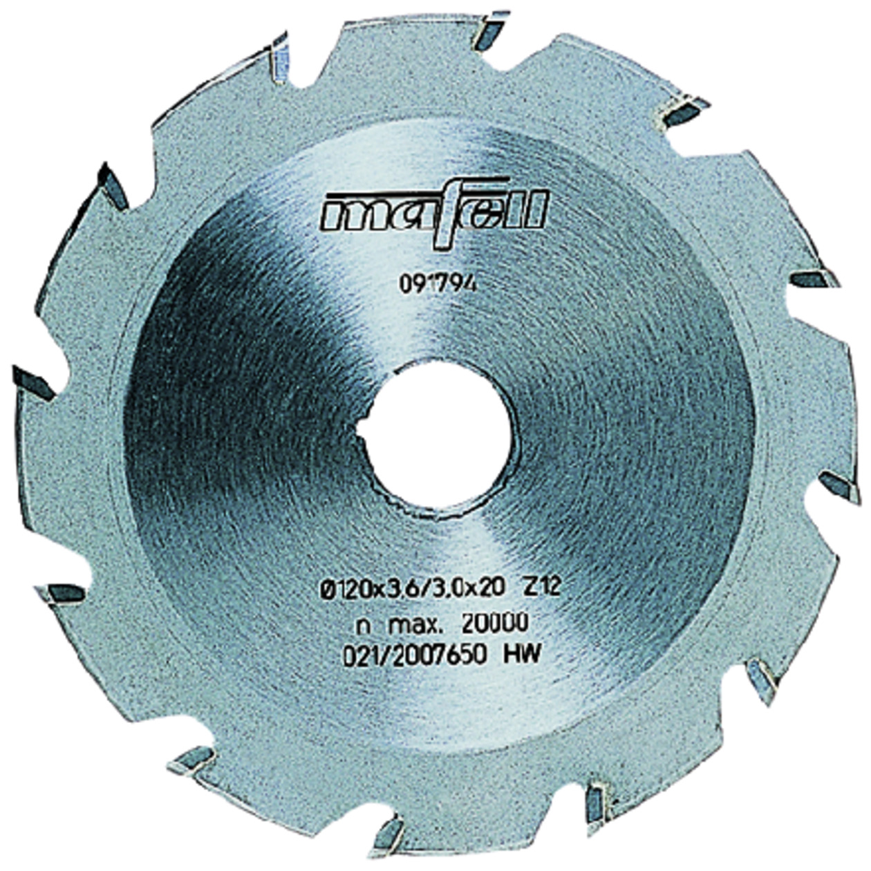 Nutenfräsblatt, ellipsenförmig, Hartmetall, 120 x 4,2 x 20 mm, 12 Zähne Produktbild img1 L
