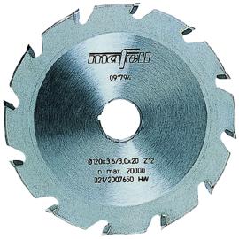 Nutenfräsblatt, ellipsenförmig, Hartmetall, 120 x 4,2 x 20 mm, 12 Zähne Produktbild