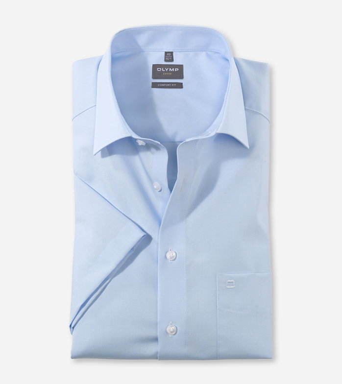 Olymp-Hemd Luxor Comfort Fit halbarm Gr. 36 Farbe:hellblau Produktbild img1 L