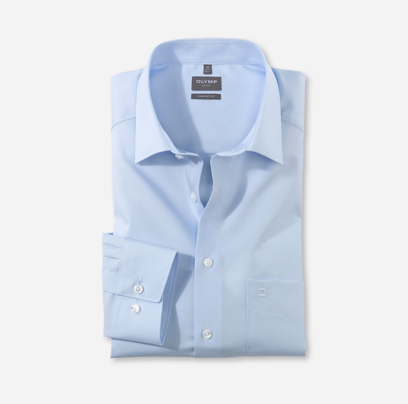 Olymp-Hemd Luxor Comfort Fit langarm Gr. 44 Farbe:hellblau Produktbild img1 L