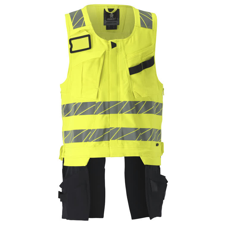 Werkzeugweste, ULTIMATE STRETCH Werkzeugweste hi-vis gelb/schwarzblau Produktbild img1 L