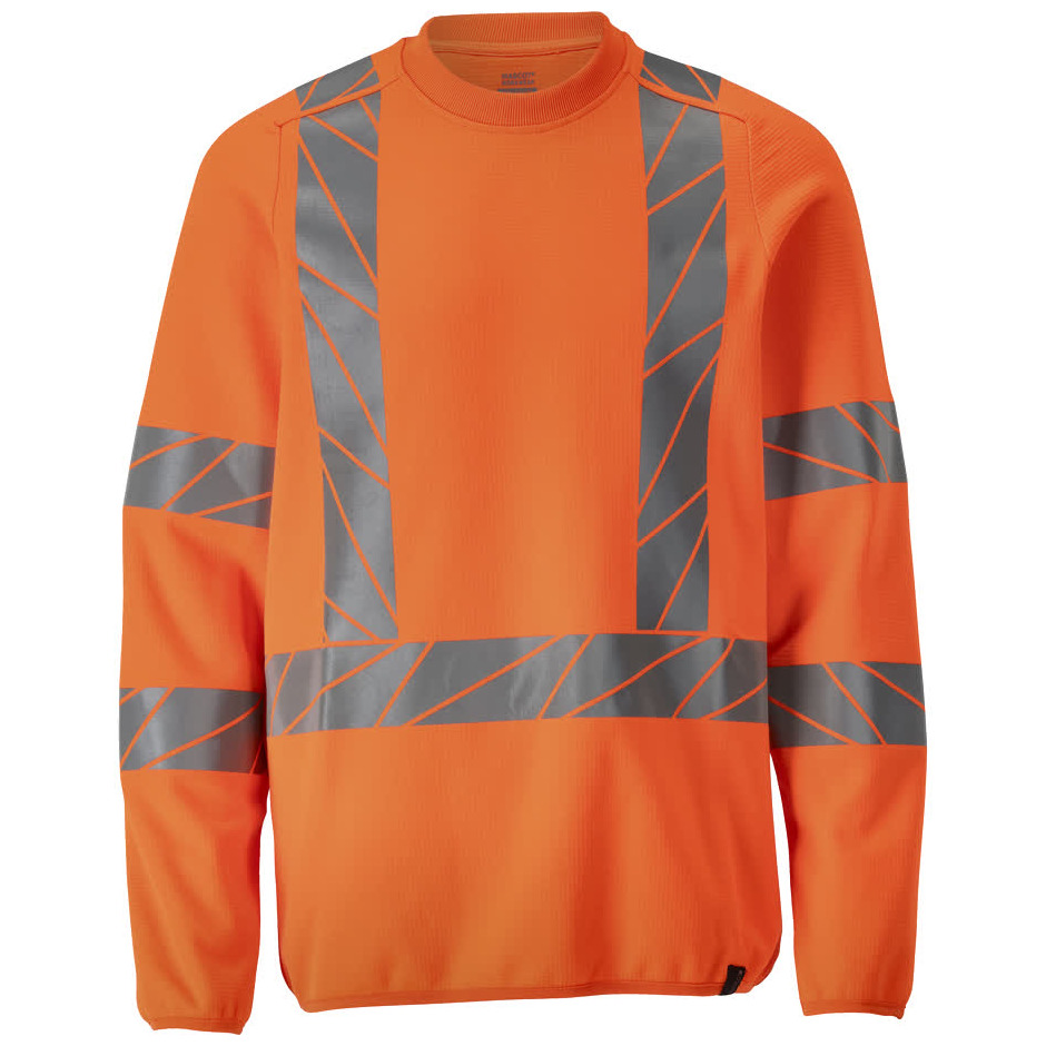 Sweatshirt, moderne Passform Sweatshirt hi-vis orange Produktbild img1 L